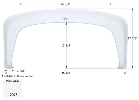 Single Fender Skirt for Gulf Stream Class C RV's - FS2073