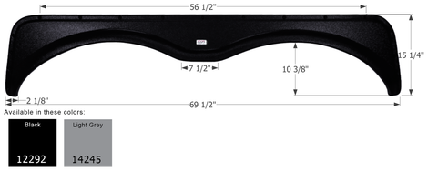 Tandem Fender Skirts for Northwood Arctic Fox Travel Trailers