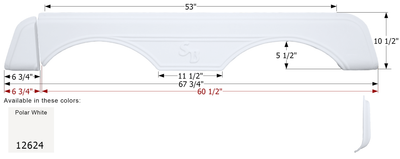 Sunnybrook Tandem Fender Skirt FS2624