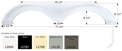 Evergreen Tandem Fender Skirt FS2694