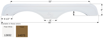 Sunnybrook Tandem Fender Skirt FS2652