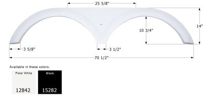 Keystone Tandem Fender Skirt FS2842