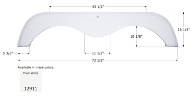 Skyline Tandem Fender Skirt FS2911