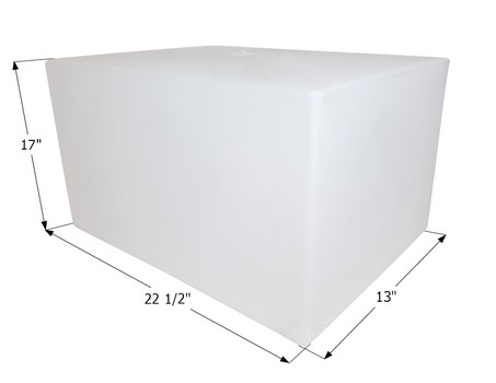 RV Fresh Water Holding Tank - Icon 12727 Water Tank 30G - 36 x 13 x 15 -  White