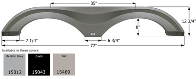 Grand Design Tandem Fender Skirt FS5012