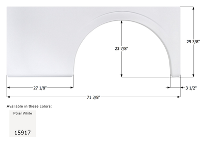 REV Class A Single Axle Fender Skirt FS5917