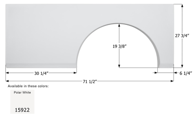 REV Class A Single Axle Fender Skirt FS5922