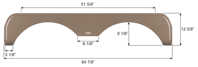 Forest River Tandem Axle Fender Skirt FS6295