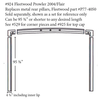 #924 Prowler RV fiberglass rear pillars (SOLD INDIVIDUALLY) - ICON ...