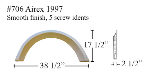 #706 Airex RV fiberglass single fender skirt - ICON Technologies
