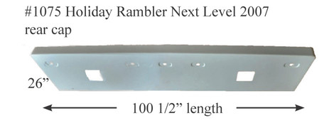 #1075 Holiday Rambler RV fiberglass rear cap - ICON Technologies