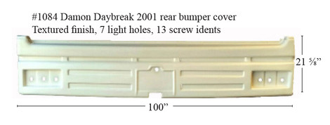 #1084 Damon RV fiberglass rear bumper - ICON Technologies