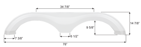Evergreen Tandem Fender Skirt FS8165