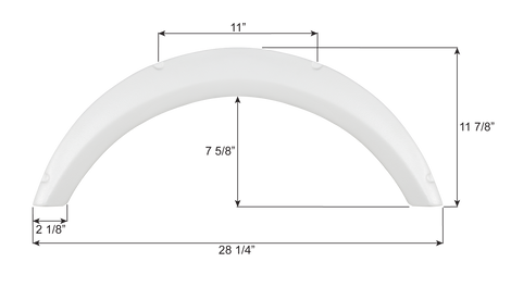 Livin' Lite Single Axle Fender Skirt FS8237