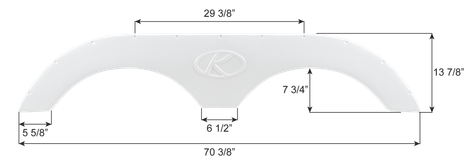 Fb00281 Keystone Tandem Fender Skirt FS8281