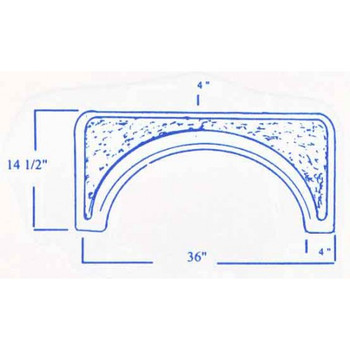 #340 Establishment RV fiberglass single fender skirt - ICON Technologies