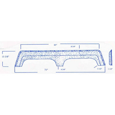 #318 Carrie Lite RV tandem fender skirt