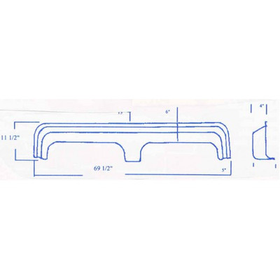 #338 Prairie Schooner RV fiberglass tandem fender skirt