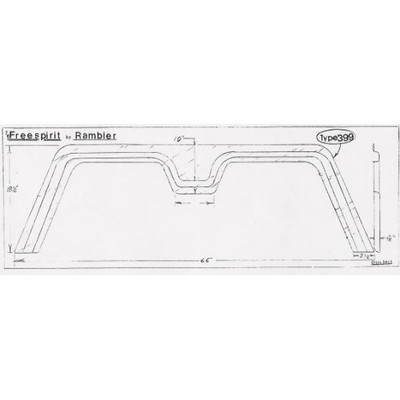 #399 Holiday Rambler RV fiberglass tandem fender skirt