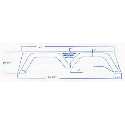 #401 Yellowstone RV fiberglass tandem fender skirt