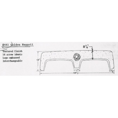 #441 Golden Nugget RV fiberglass tandem fender skirt