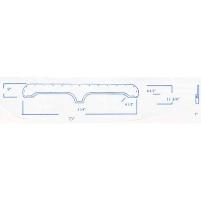 #483 King of the Road RV fiberglass tandem fender skirt