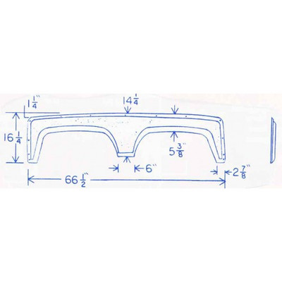 #557 Carrie Lite RV fiberglass tandem fender skirt
