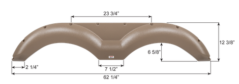 Forest River Tandem Fender Skirt FS7532
