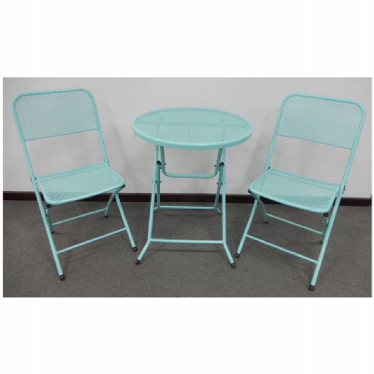 pale blue bistro set