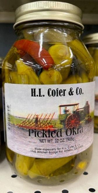 CANNED PICKLED OKRA 32 OZ