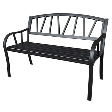 GS BENCH 4FT BLACK IRON