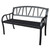 GS BENCH 4FT BLACK IRON