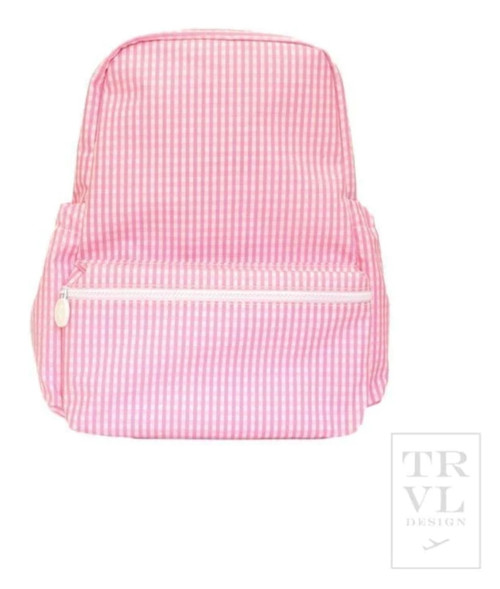 Pink Gingham Backpacker