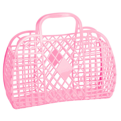 Large Bubblegum Pink Retro Jelly Bag