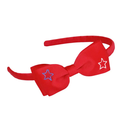 Red Patriotic Star Headband