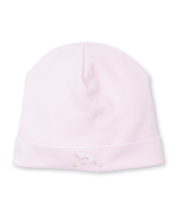 Pink Lovey Lambs Emb. Hat