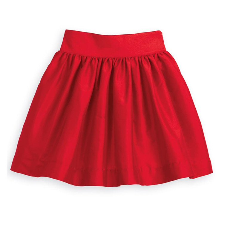 Red Taffeta Party Skirt