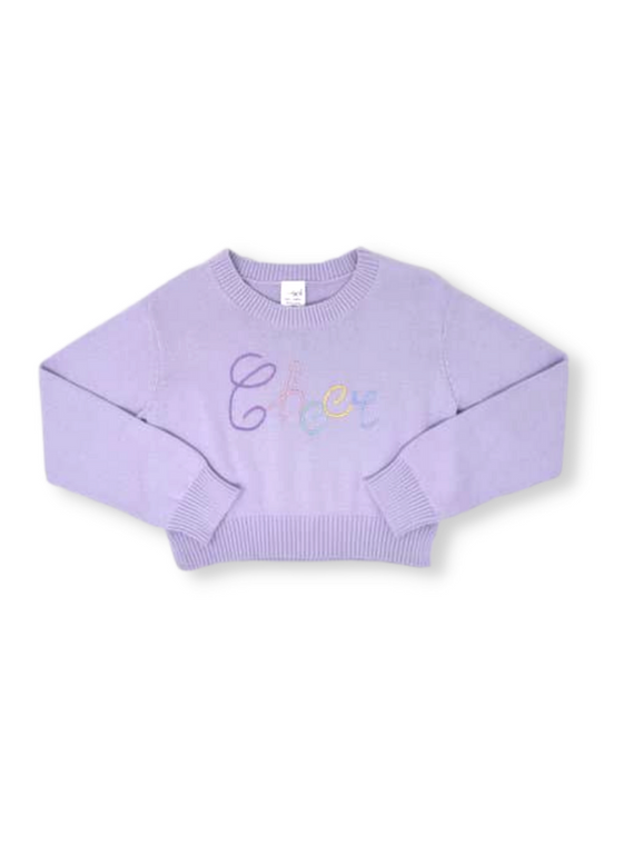 Purple Cheer Stella Sweater