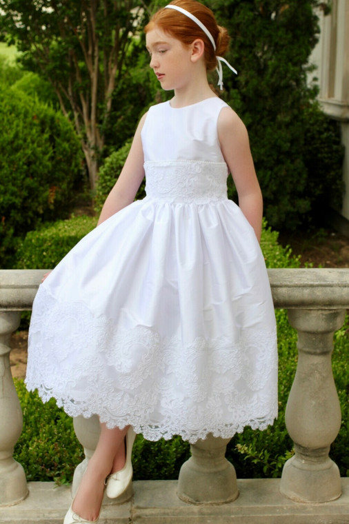 White Dress with Lace 4901