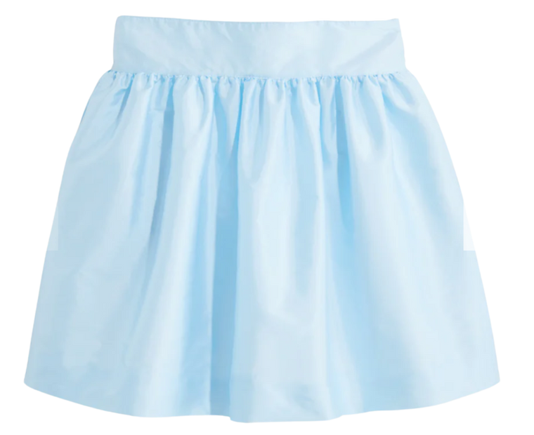 Blue Taffeta Party Skirt