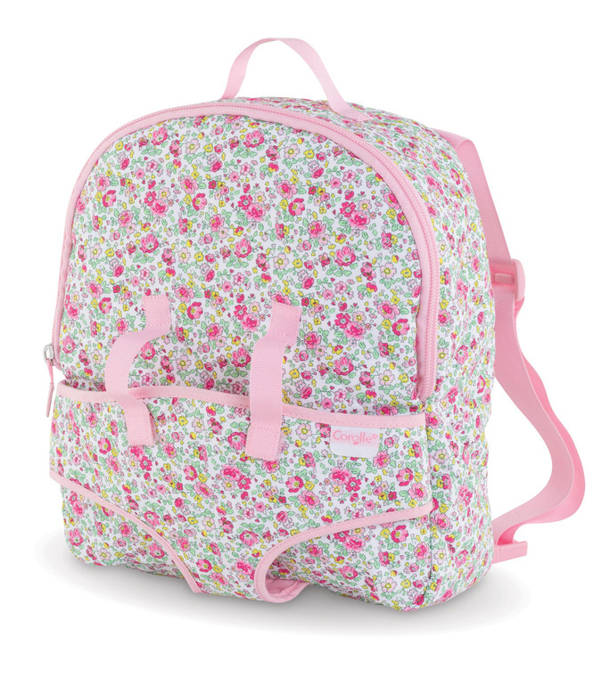 12” Floral Baby Doll Backpack