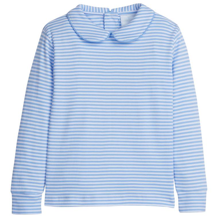 Blue Striped Peter Pan Shirt