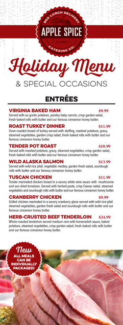 Holiday Menu