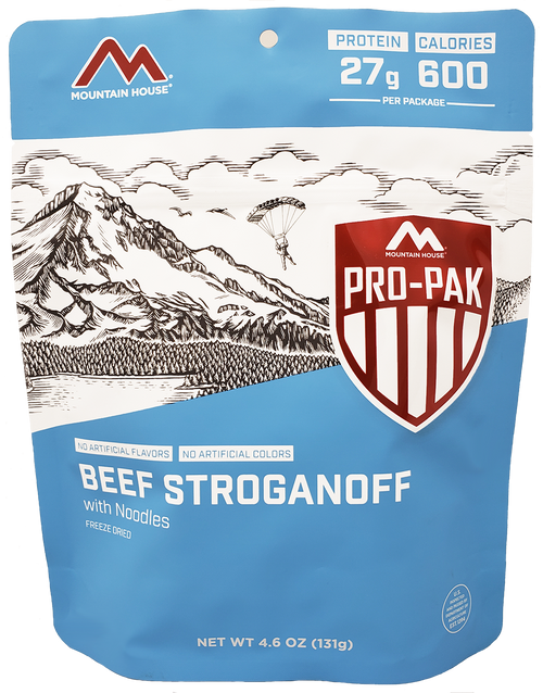 MILITARY Mountain House Beef Stroganoff Pro-Pak Pouch MILITARY Mountain House Beef Stroganoff Pro-Pak Pouch