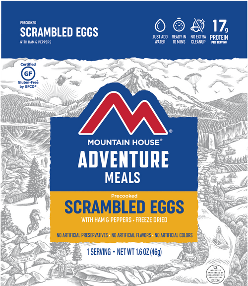 Mountain House Scrambled Eggs with Ham, Red & Green Peppers