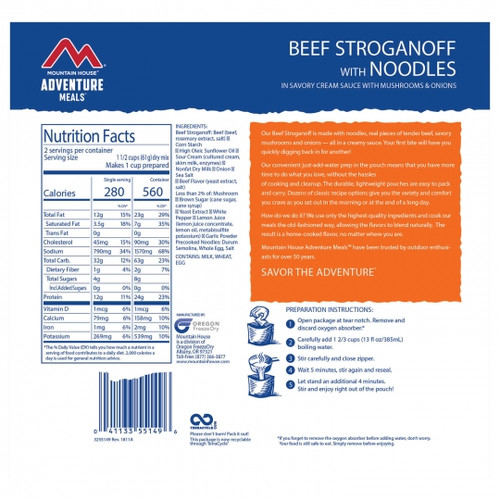 Mountain House Beef Stroganoff Pouch Mountain House Beef Stroganoff Pouch