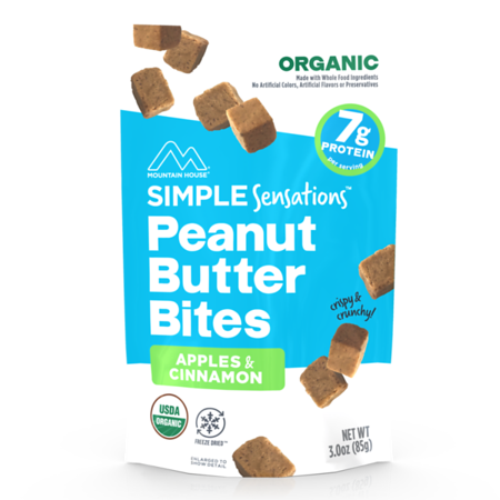 Mountain House Organic Peanut Butter Bites - Apples & Cinnamon