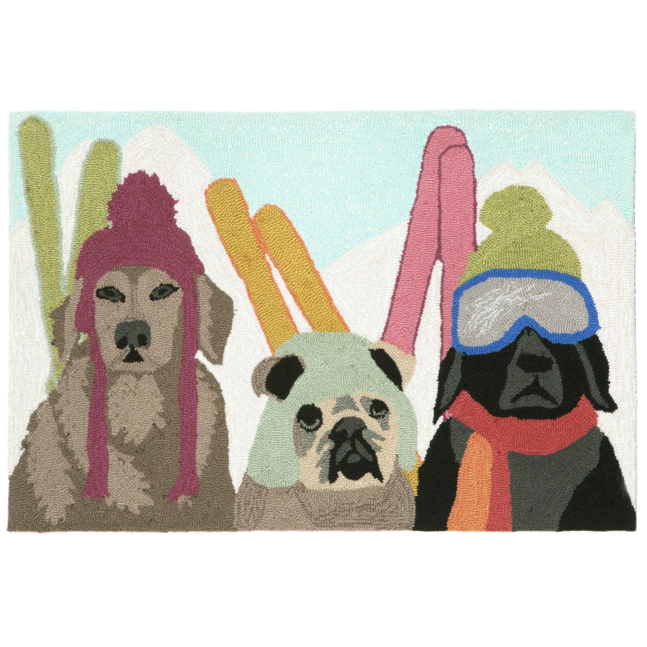 Trans Ocean Liora Manne Frontporch 1495/44 Ski Patrol Multi Area Rug