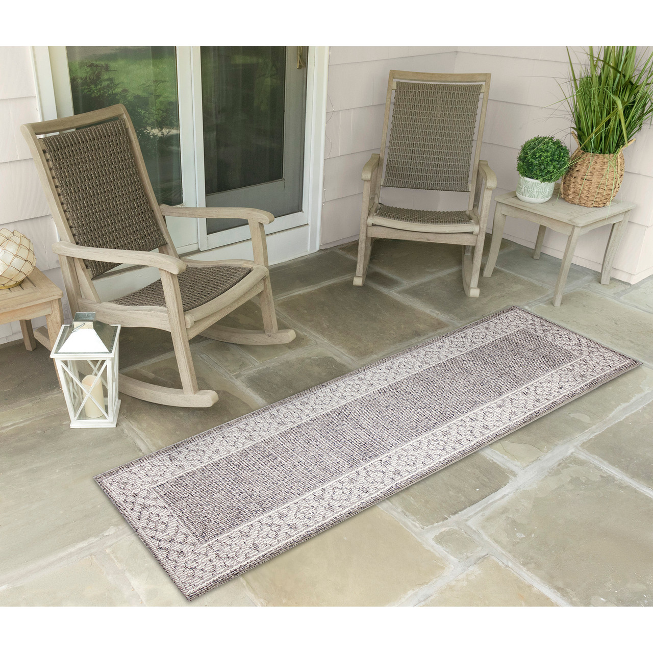 Liora Manne Frontporch Coastal Dog Indoor/Outdoor Rug Ocean 24x36