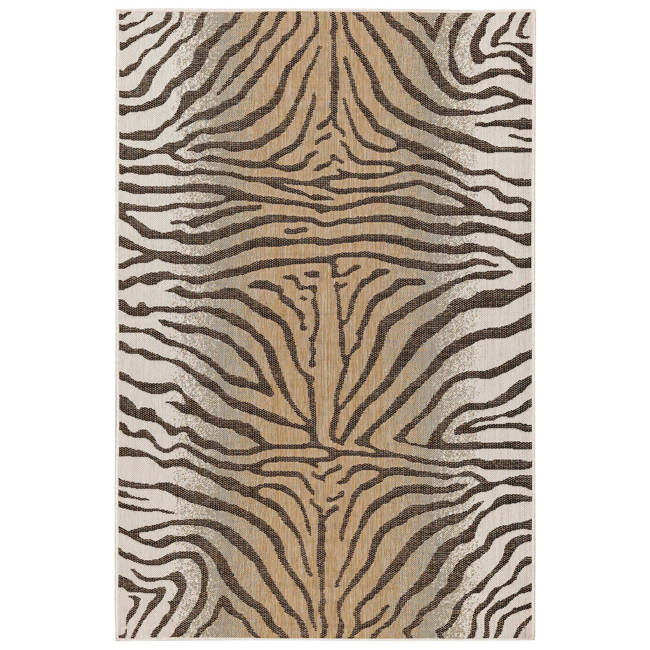 ラララ Trans Ocean Liora Manne Carmel 8431/12 Zebra Sand Area Rug